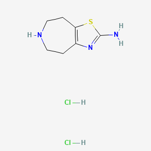 molecular formula C7H12ClN3S B562871 2-Amino-4,5,6,7,8-pentahydrothiazolo[5,4-d]azepine Dihydrochloride CAS No. 36085-64-0