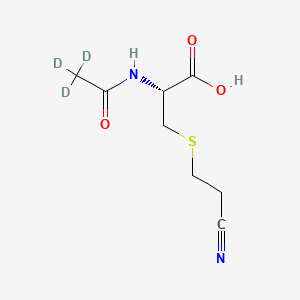 molecular formula C8H12N2O3S B562874 N-Acetyl-d3-S-(2-cyanoethyl)-L-cysteine CAS No. 1260619-59-7