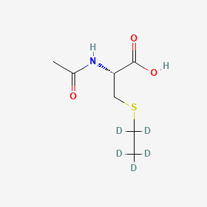 molecular formula C7H13NO3S B562875 N-Acetyl-S-ethyl-L-cysteine-d5 CAS No. 1279033-91-8