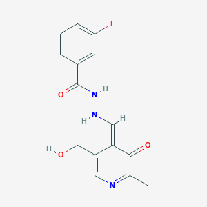 Pyridoxal 3-fluorobenzoyl hydrazone