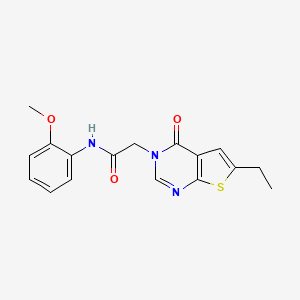 molecular formula C17H17N3O3S B5628868 CdnP-IN-1 