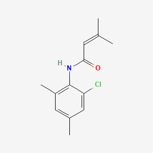 molecular formula C13H16ClNO B5628888 N-(2-chloro-4,6-dimethylphenyl)-3-methylbut-2-enamide 
