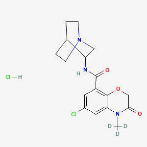 molecular formula C17H21Cl2N3O3 B562891 Azasetron-d3 Hydrochloride CAS No. 1216505-58-6