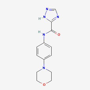 molecular formula C13H15N5O2 B5628957 N-(4-morpholin-4-ylphenyl)-1H-1,2,4-triazole-5-carboxamide 