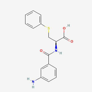 molecular formula C16H16N2O3S B562896 S-Phenyl-L-cysteine-N-(3-aminophenyl)amide CAS No. 1331902-93-2