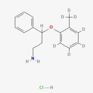 molecular formula C16H20ClNO B562901 Desmethyl Atomoxetine-d7 Hydrochloride Salt CAS No. 1189961-95-2