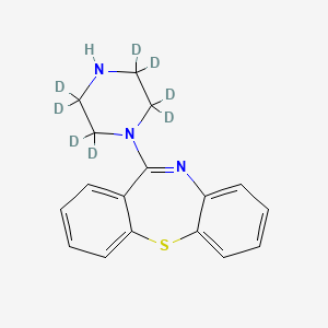 molecular formula C17H17N3S B562903 N-Des[2-(2-hydroxyethoxy)ethyl] Quetiapine-d8 CAS No. 1189866-35-0