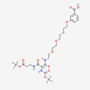 3-[14-(N-Boc-amino)-21,21-dimethyl-13,15,19-trioxo-3,6,9,20-tetraoxa-12,16-diazadocosyloxy]benzoic Acid