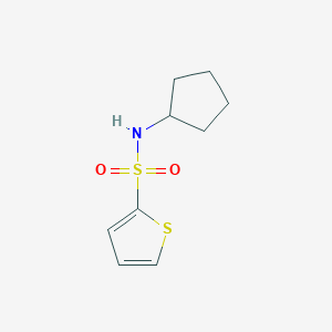 molecular formula C9H13NO2S2 B5629116 N-cyclopentylthiophene-2-sulfonamide 