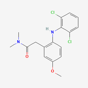 2-[2-(2,6-dichloroanilino)-5-methoxyphenyl]-N,N-dimethylacetamide