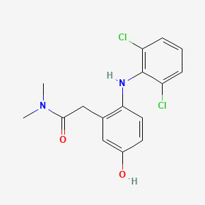 2-[2-(2,6-dichloroanilino)-5-hydroxyphenyl]-N,N-dimethylacetamide
