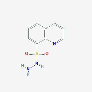 molecular formula C9H9N3O2S B5629346 Quinoline-8-sulfonohydrazide 