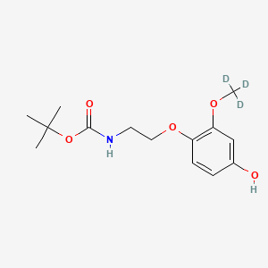 N-tert-Boc-2-(4-hydroxy-2-methoxyphenoxy)ethylamine-d3