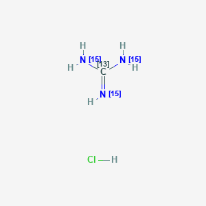 Guanidine-13C,15N3 hydrochloride