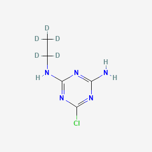 molecular formula C5H8ClN5 B562979 Desisopropylatrazine-d5 