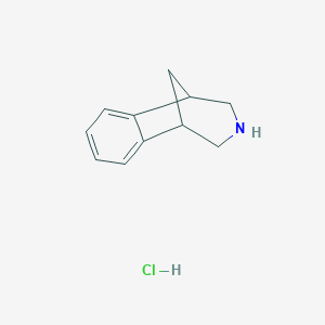 molecular formula C11H14ClN B056299 2,3,4,5-Tetrahydro-1H-1,5-methanobenzo[d]azepine hydrochloride CAS No. 230615-52-8