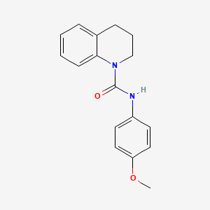 molecular formula C17H18N2O2 B5629900 N-(4-methoxyphenyl)-3,4-dihydro-2H-quinoline-1-carboxamide 