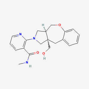 molecular formula C20H23N3O3 B5629953 2-[(3aS,10aS)-10a-(hydroxymethyl)-3,3a,4,10-tetrahydro-1H-[1]benzoxepino[3,4-c]pyrrol-2-yl]-N-methylpyridine-3-carboxamide 