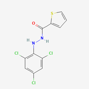molecular formula C11H7Cl3N2OS B5630021 N'-(2,4,6-trichlorophenyl)thiophene-2-carbohydrazide 