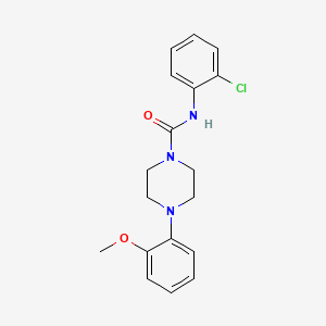 molecular formula C18H20ClN3O2 B5630111 N-(2-chlorophenyl)-4-(2-methoxyphenyl)piperazine-1-carboxamide 