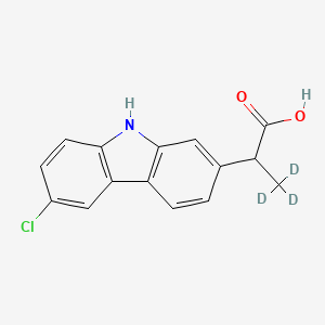 molecular formula C15H12ClNO2 B563016 Carprofen-d3 CAS No. 1173019-42-5