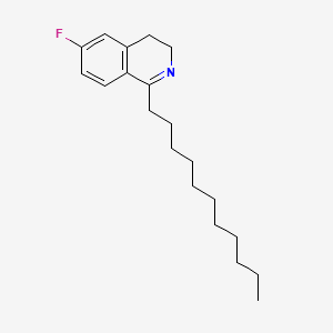 molecular formula C20H30FN B563030 6-Fluoro-1-undecyl-3,4-dihydroisoquinoline CAS No. 914381-28-5
