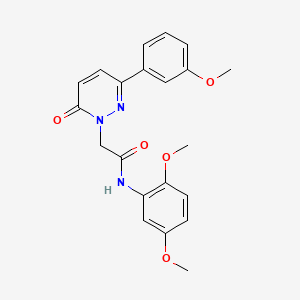 molecular formula C21H21N3O5 B5630394 N-(2,5-dimethoxyphenyl)-2-(3-(3-methoxyphenyl)-6-oxopyridazin-1(6H)-yl)acetamide 