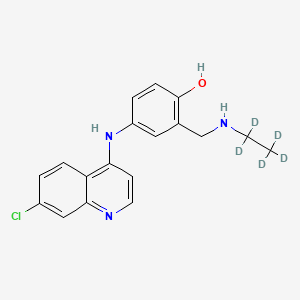 molecular formula C18H18ClN3O B563042 N-Desethyl Amodiaquine-d5 CAS No. 1173023-19-2