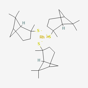 molecular formula C30H51RhS3 B563050 IBCXUHINDDQPEW-UHFFFAOYSA-K CAS No. 100432-50-6