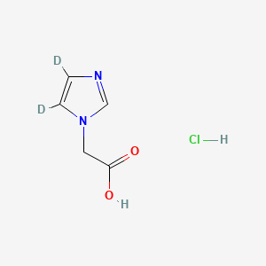 molecular formula C5H7ClN2O2 B563059 Imidazol-1-yl-acetic Acid-d2 Hydrochloride CAS No. 1185102-88-8