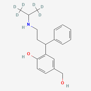 molecular formula C19H25NO2 B563061 rac 5-Hydroxymethyl Desisopropyl Tolterodine-d6 CAS No. 1189419-89-3