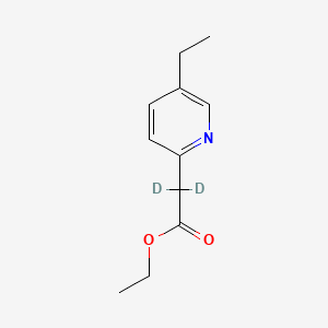 molecular formula C11H15NO2 B563065 Ethyl (5-Ethyl-2-pyridinyl)-1,1-d2-acetate CAS No. 1189654-25-8