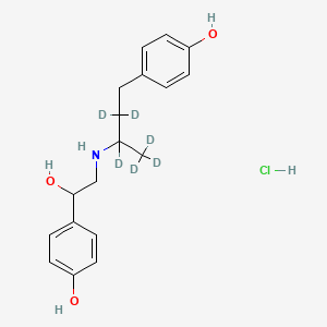 molecular formula C18H24ClNO3 B563080 Ractopamine-d6 Hydrochloride CAS No. 1276197-17-1