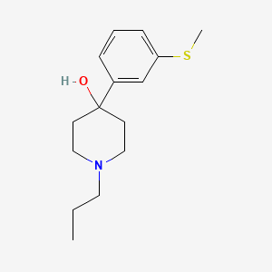 molecular formula C15H23NOS B563081 4-Hydroxy-4-(3-methylsulfanylphenyl)-1-propylpiperidine CAS No. 882737-40-8