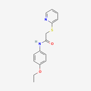 molecular formula C15H16N2O2S B5630898 N-(4-ethoxyphenyl)-2-(pyridin-2-ylsulfanyl)acetamide 