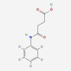 molecular formula C10H11NO3 B563091 4-苯胺基-4-氧代丁酸-d5 CAS No. 840529-98-8