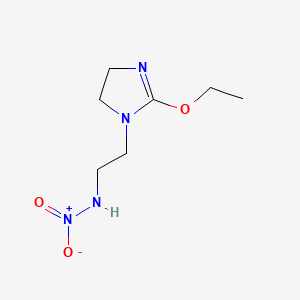 B563099 N-[2-(2-ethoxy-4,5-dihydroimidazol-1-yl)ethyl]nitramide CAS No. 100707-02-6