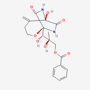 molecular formula C19H22N2O8 B563124 Bicyclomycin, 3'-benzoate CAS No. 37134-40-0