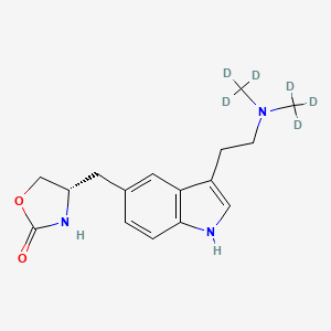 molecular formula C16H21N3O2 B563126 Zolmitriptan D6 