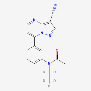 molecular formula C17H15N5O B563130 Zaleplon-d5 CAS No. 1001083-56-2