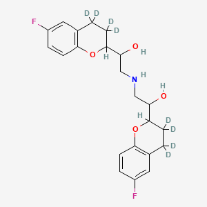 molecular formula C22H25F2NO4 B563139 rac Nebivolol-d8 CAS No. 1219166-00-3