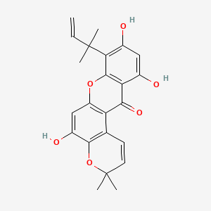 molecular formula C23H22O6 B563145 Cudraxanthone B CAS No. 84955-05-5
