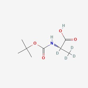 molecular formula C8H15NO4 B563156 Boc-L-Ala-OH-d4 