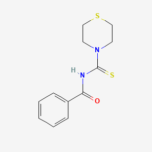 molecular formula C12H14N2OS2 B5631646 N-(thiomorpholine-4-carbothioyl)benzamide 