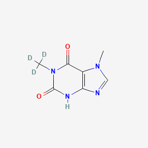 molecular formula C7H8N4O2 B563165 7-Methyl-1-(methyl-d3)-3,7-dihydro-1H-purine-2,6-dione CAS No. 188297-90-7