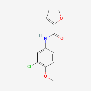 molecular formula C12H10ClNO3 B5631910 N-(3-chloro-4-methoxyphenyl)furan-2-carboxamide 