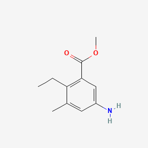 molecular formula C11H15NO2 B563194 Methyl 5-amino-2-ethyl-3-methylbenzoate CAS No. 107490-30-2