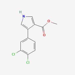 molecular formula C12H9Cl2NO2 B563218 Methyl 4-(3,4-dichlorophenyl)-1H-pyrrole-3-carboxylate CAS No. 103999-52-6