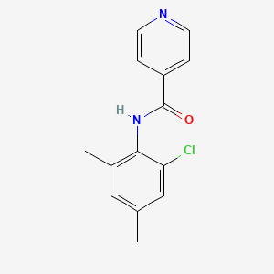 molecular formula C14H13ClN2O B5632194 N-(2-chloro-4,6-dimethylphenyl)pyridine-4-carboxamide 