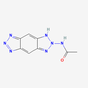 molecular formula C8H7N7O B5632280 N-(1H-triazolo[4,5-f]benzotriazol-2-yl)acetamide 